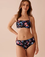 Bas de bikini brésilien taille mi-haute NEON PETALS