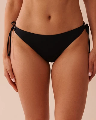 BLACK Side Tie Brazilian Bikini Bottom