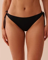 Bas de bikini brésilien noué aux hanches BLACK