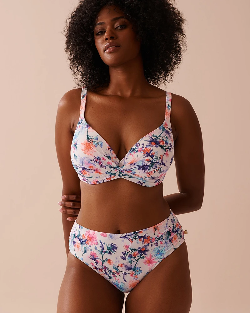 WATERCOLOUR Mid-rise Bikini Bottom