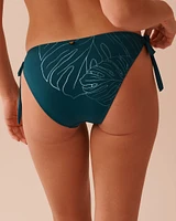 MONSTERA Side Tie Brazilian Bikini Bottom