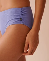 PERIWINKLE Recycled Fibers Mid-rise Bikini Bottom