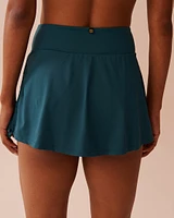 DEEP TEAL High Waist Skirt Bikini Bottom