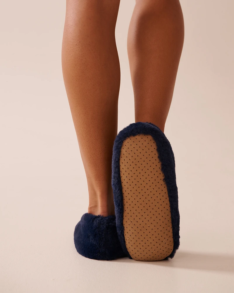 Faux Fur Slipper Socks