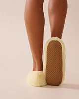 Faux Fur Slipper Socks