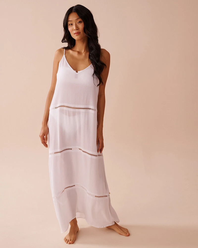 Gauze Layered Long Dress