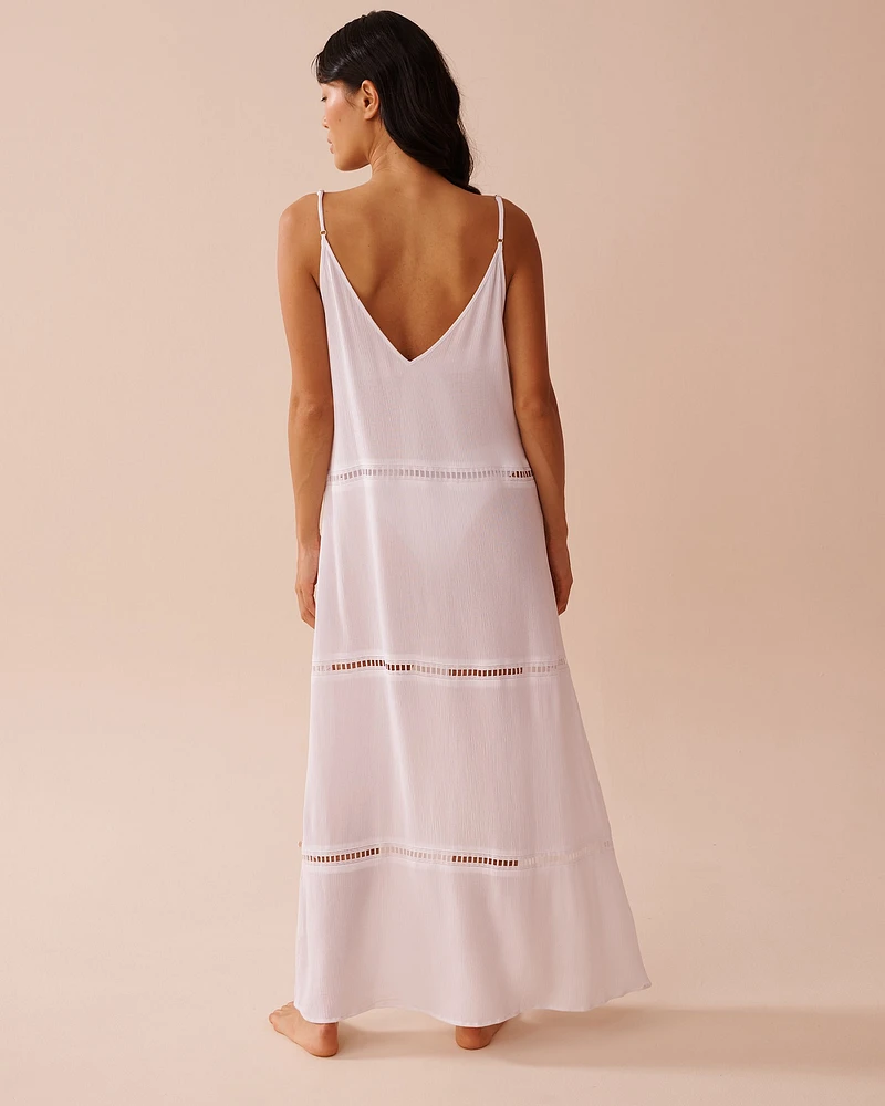 Gauze Layered Long Dress