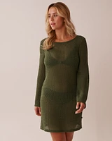 Tunique manches longues en crochet