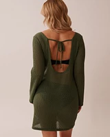 Tunique manches longues en crochet