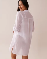 Chemise longue en coton