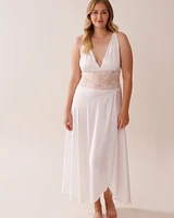 Satin and Lace Plunge Nightie