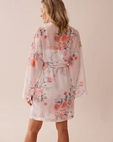 Romantic Bouquet Chiffon Kimono