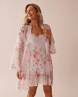 Romantic Bouquet Chiffon Kimono