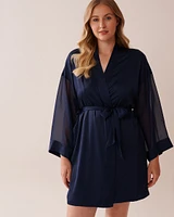 Chiffon and Satin Kimono