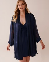 Chiffon and Satin Kimono