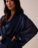 Chiffon and Satin Kimono