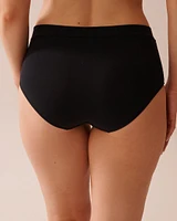 Culotte bikini taille haute en coton