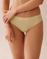 Cotton and Logo Elastic Band Thong Panty