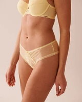 Culotte cheeky dentelle et résille point d'esprit