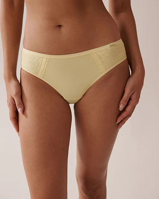Microfiber and Mesh Sleek Back Bikini Panty