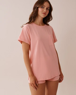 T-shirt en coton à poche