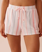 Multistripe Super Soft Pajama Shorts