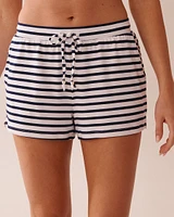 Nautical Stripe Super Soft Pajama Shorts