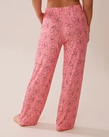 Pantalon de pyjama en jersey doux imprimé papillon