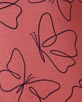 Capri de pyjama en jersey doux imprimé papillon