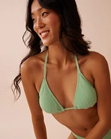CITRUS Textured Triangle Bikini Top