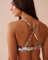 WATER LILY Bandeau Bikini Top