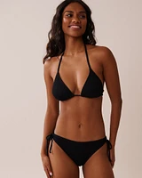 SOLID Ribbed Triangle Bikini Top