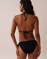 SOLID Ribbed Triangle Bikini Top