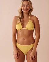 Bas de bikini brésilien taille basse texturé CITRUS