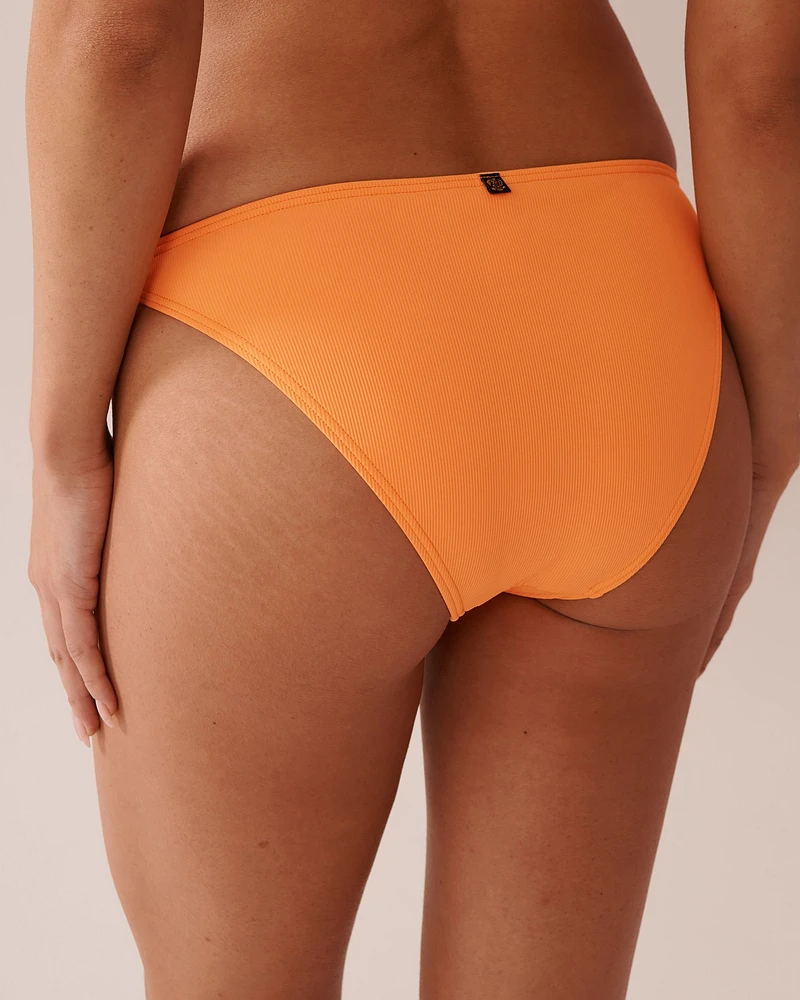 SUNSET Ribbed Side Tie Brazilian Bikini Bottom