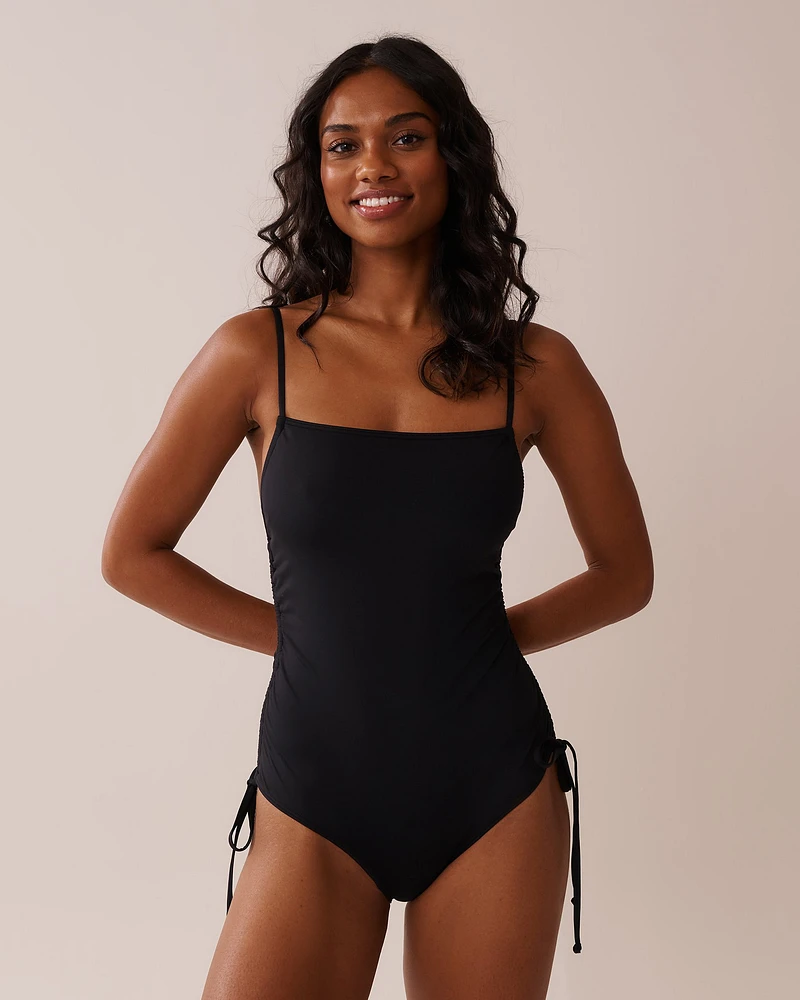 Recycled Fibers Adjustable Side One-piece Swimsuit