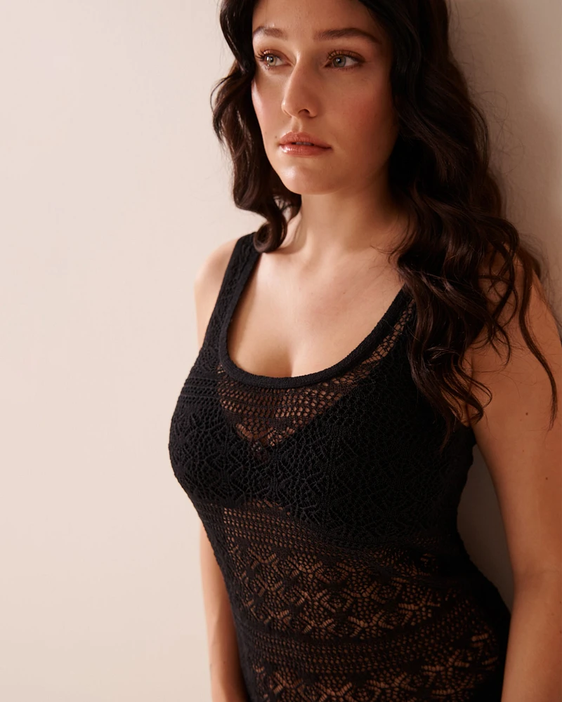 Robe sans manches en crochet