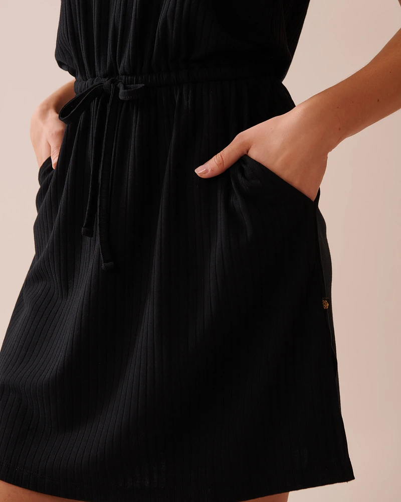Ribbed Sleeveless Dress