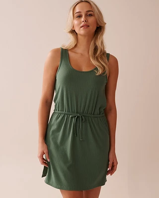 Ribbed Sleeveless Dress
