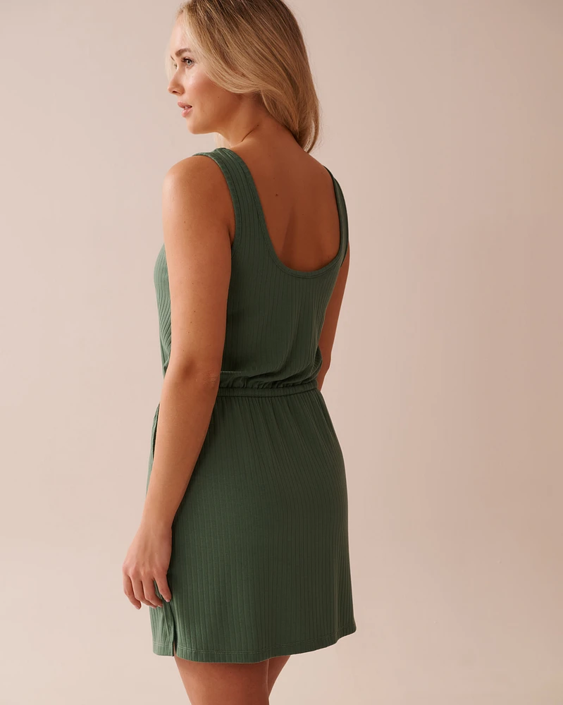 Ribbed Sleeveless Dress