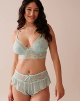 Mesh and Floral Lace 2-piece Set