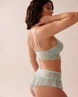 Mesh and Floral Lace 2-piece Set