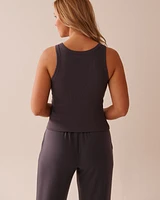 Finely Ribbed Cotton Cami