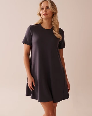 French Terry Short Sleeve Dress