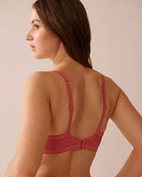Lightly Lined Lace and Mesh Bra