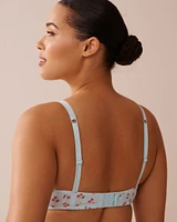 Soutien-gorge push-up demi-buste en coton