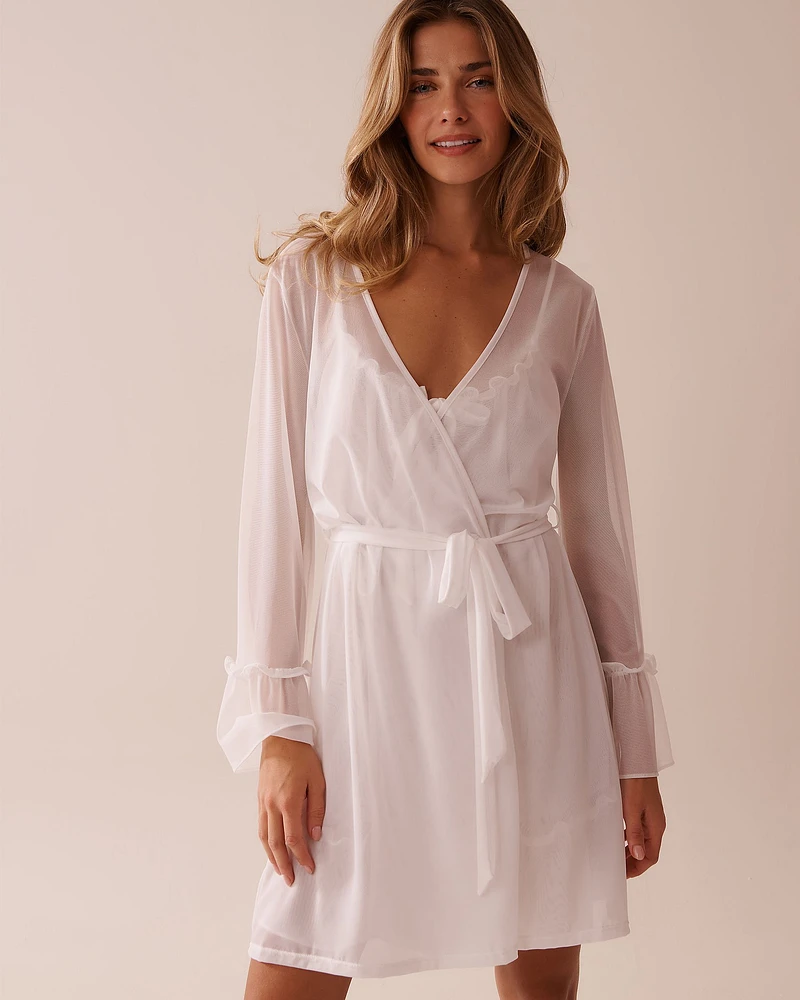 Short Mesh Kimono