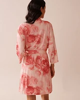 Recycled Fibers Floral Kimono