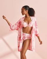 Recycled Fibers Floral Kimono
