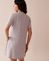 French Terry Short Sleeve Dress